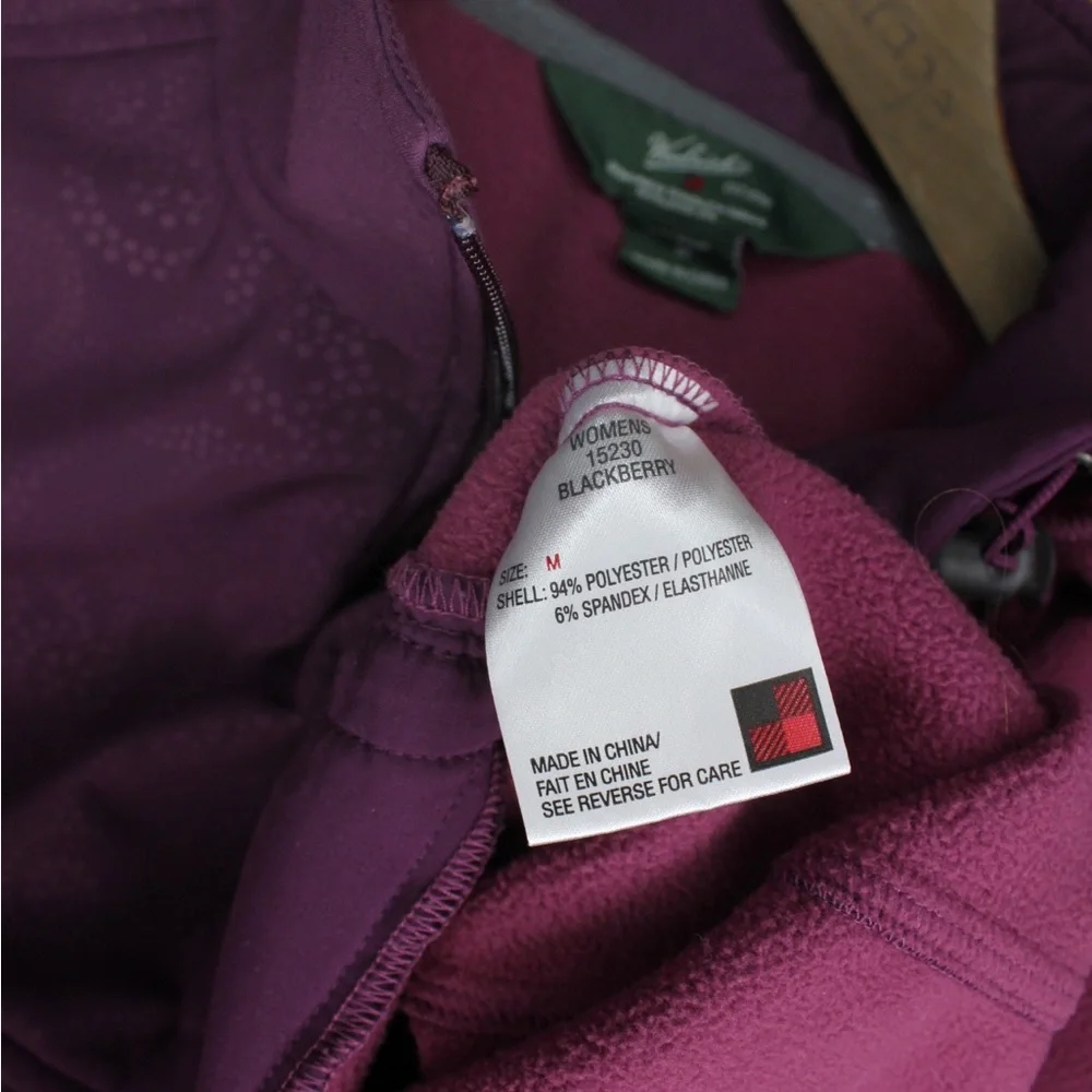 Woolrich Purple Printed Full Zip Up Lightweight Jacket Medium Preowned - Picture 7 of 7